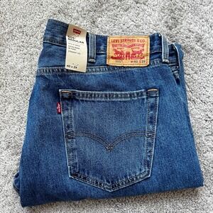 Levis 505 Regular Fit Straight Leg Jeans Mens 40x29 Medium Wash Blue Denim